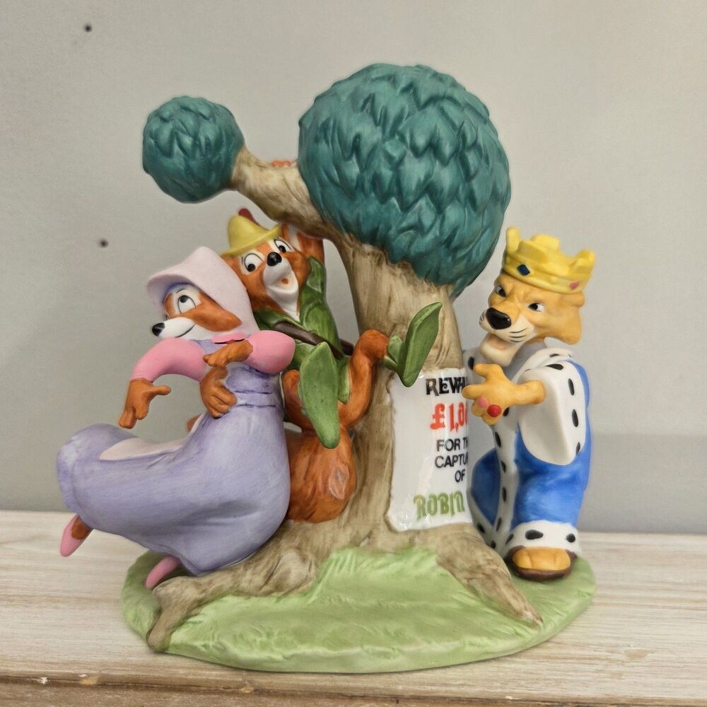 Vintage Disney Magic Memories Robin Hood Figurine w/ original Box